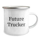 Funny Trucker Gifts for Men from Friends - Future Trucker Camping Mug for Christmas Unique Gifts - Image 2