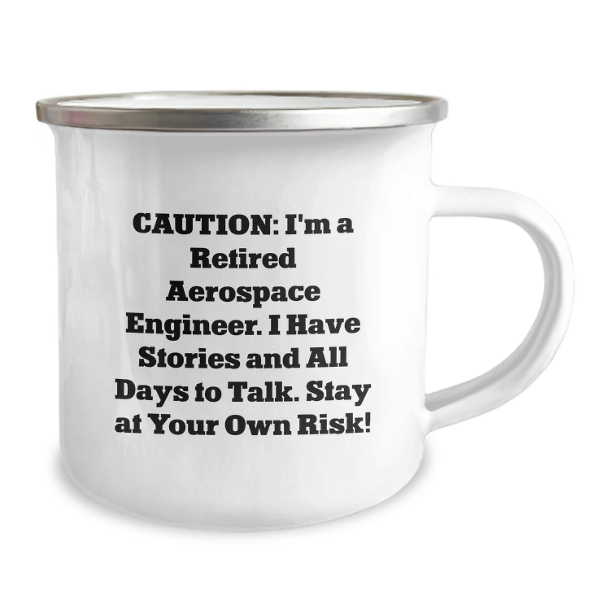 Aerospace Engineer Christmas Camping Mug Funny Gift for Men Friends Family, Gifts from Men to Aerospace Engineer, Stay At Your Own Risk! - Image 2