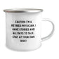 Funny Physician Gifts from Men to Coworkers, Unique Camping Mug for Graduation, 'Caution: I'm A Retired Physician. I Have Stories And All Days To Talk. Stay At Your Own Risk!' - Image 2