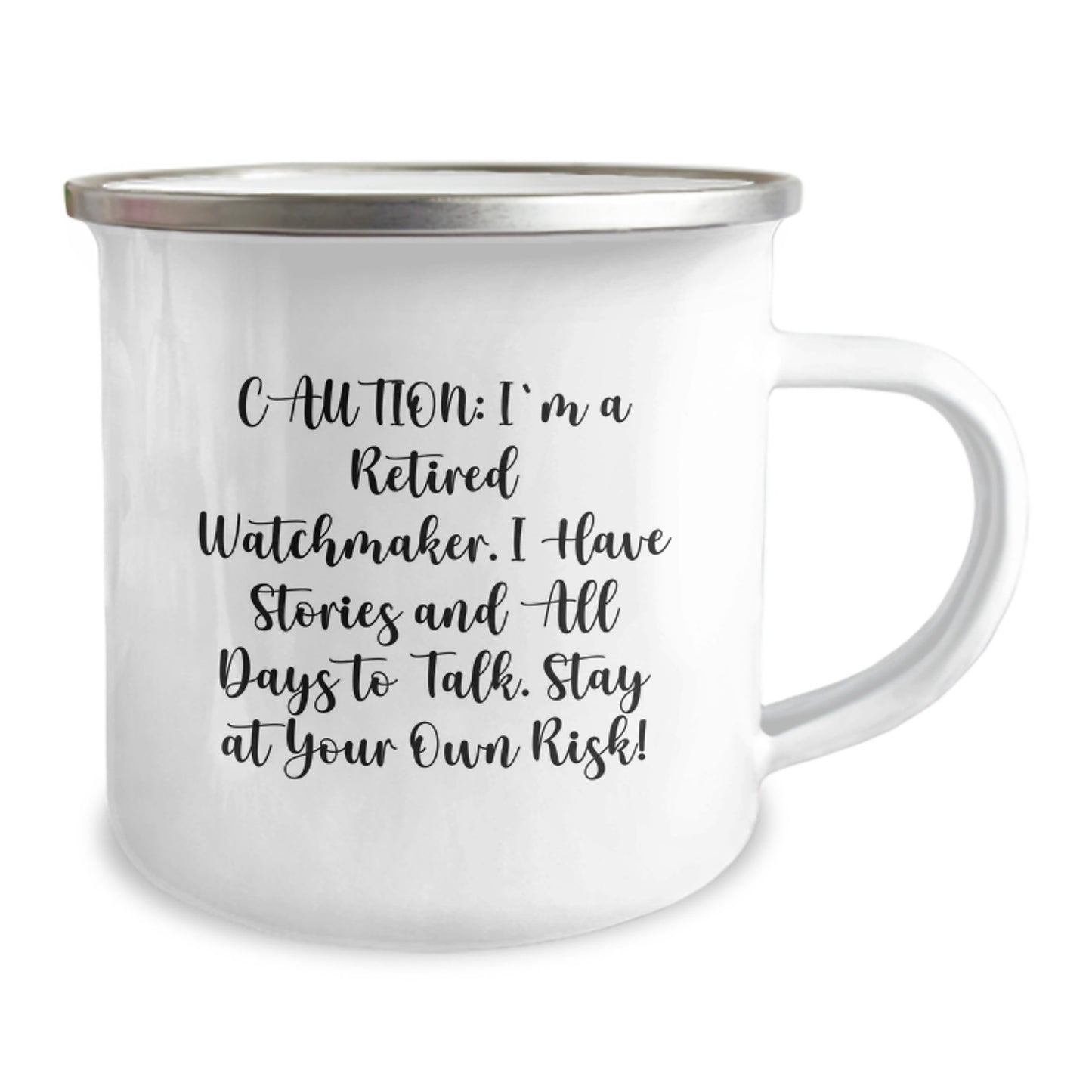Funny Watchmaker Gifts from Men to Watchmaker Friends - Christmas Unique Watchmaker Mug for Camping Lovers - Image 2