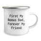Funny Camping Mugs for Bonus Dad, Gifts from Family, Friends - Christmas Unique Gifts for Men, Bonus Dad Enthusiasts, and Dad Friends - Image 2