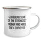 Funny Surveyor Gifts for Men Women Friends Family - Camping Mug, God Found Some of the Strongest Women and Made Them Surveyor, Christmas Unique - Image 2