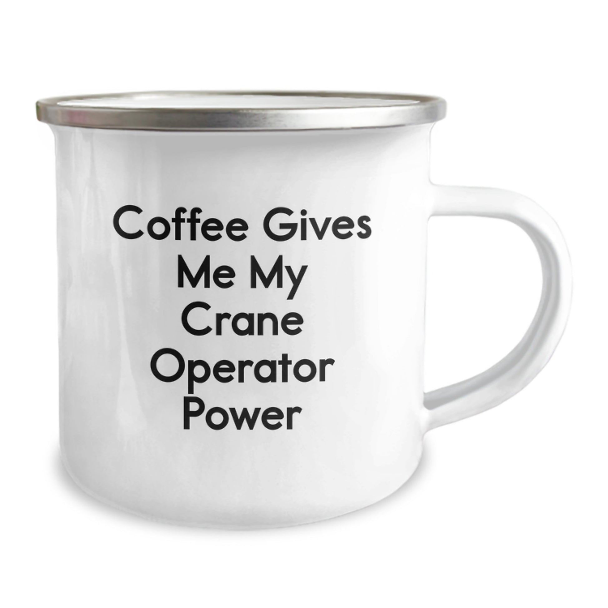 Crane Operator Gifts for Men, Funny Camping Mug with Coffee Quote, Unique Graduation Gift from Friends, Family or Coworkers - Image 2