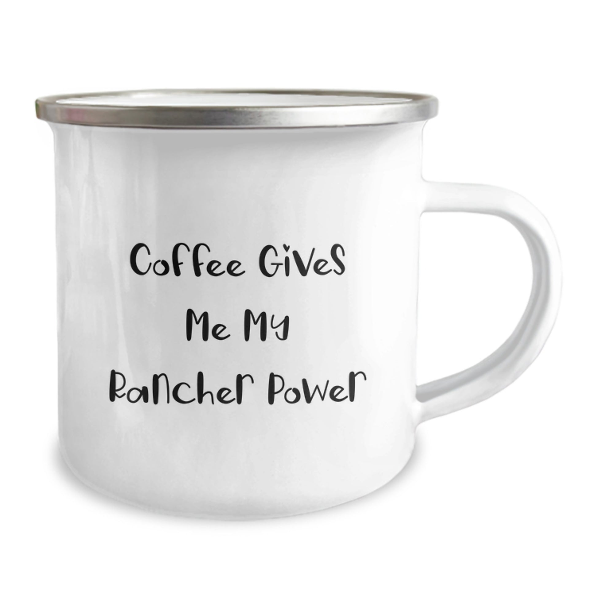 Rancher's Morning Fuel, 'Coffee Gives Me My Rancher Power', Funny Camping Mug, Gifts from Men to Rancher on Birthday - Image 2