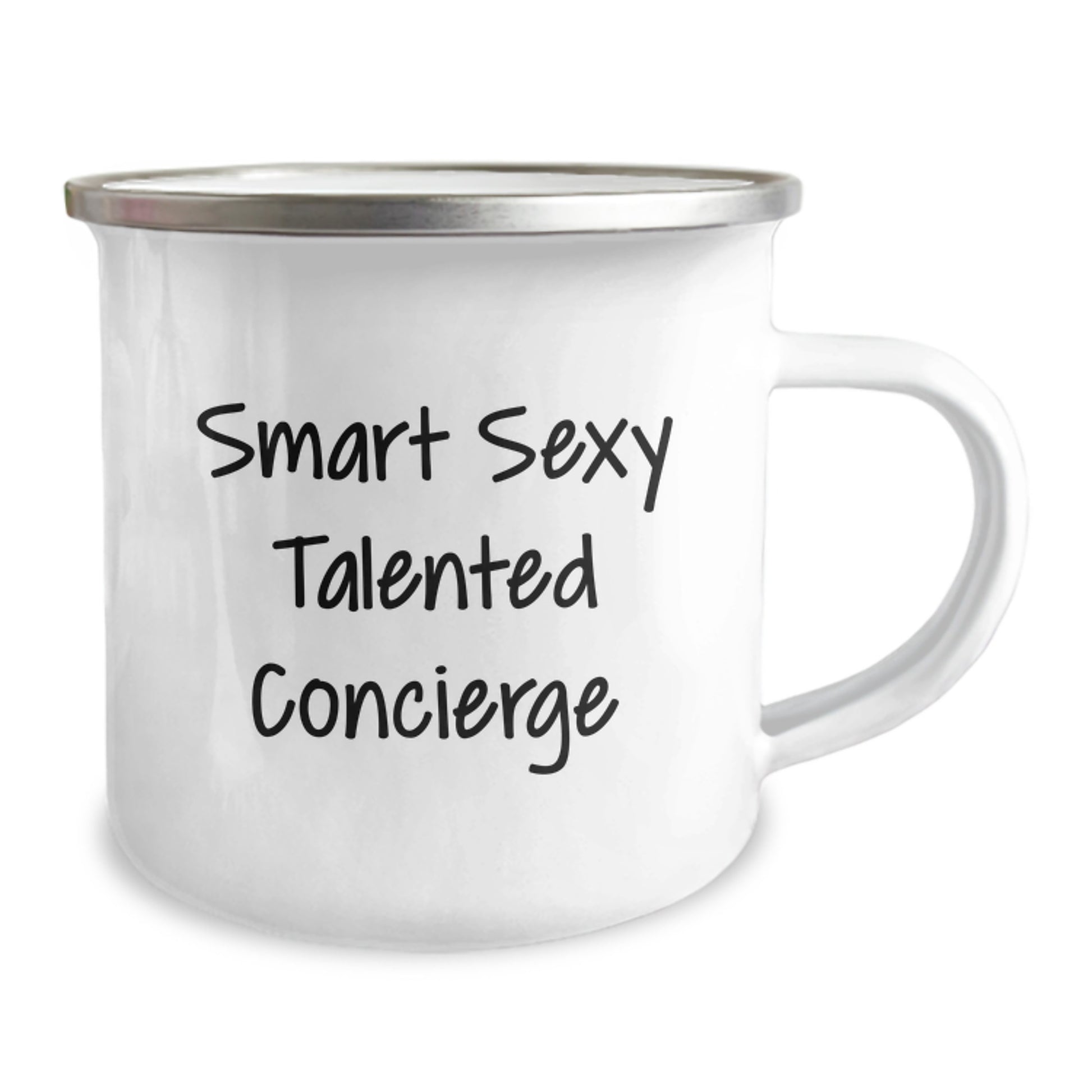 Gifts from Friends, Gifts for Concierge: Smart, Sexy, Talented Graduation Camping Mug, Funny Quote - Image 2