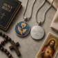 Archangel Michael Necklace or Keychain, Saint Michael Catholic Necklace, Protection Jewelry, Religious Keepsake Gift