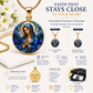 Virgin Mary Necklace or Keychain, Catholic Necklace, Blessed Mother Jewelry, Religious Keepsake Gift