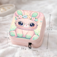 Cute Bunny Necklace or Keychain, Kawaii Easter Bunny Jewelry, Pastel Rabbit Pendant for Teen Girl, Easter Basket Stuffer Gift
