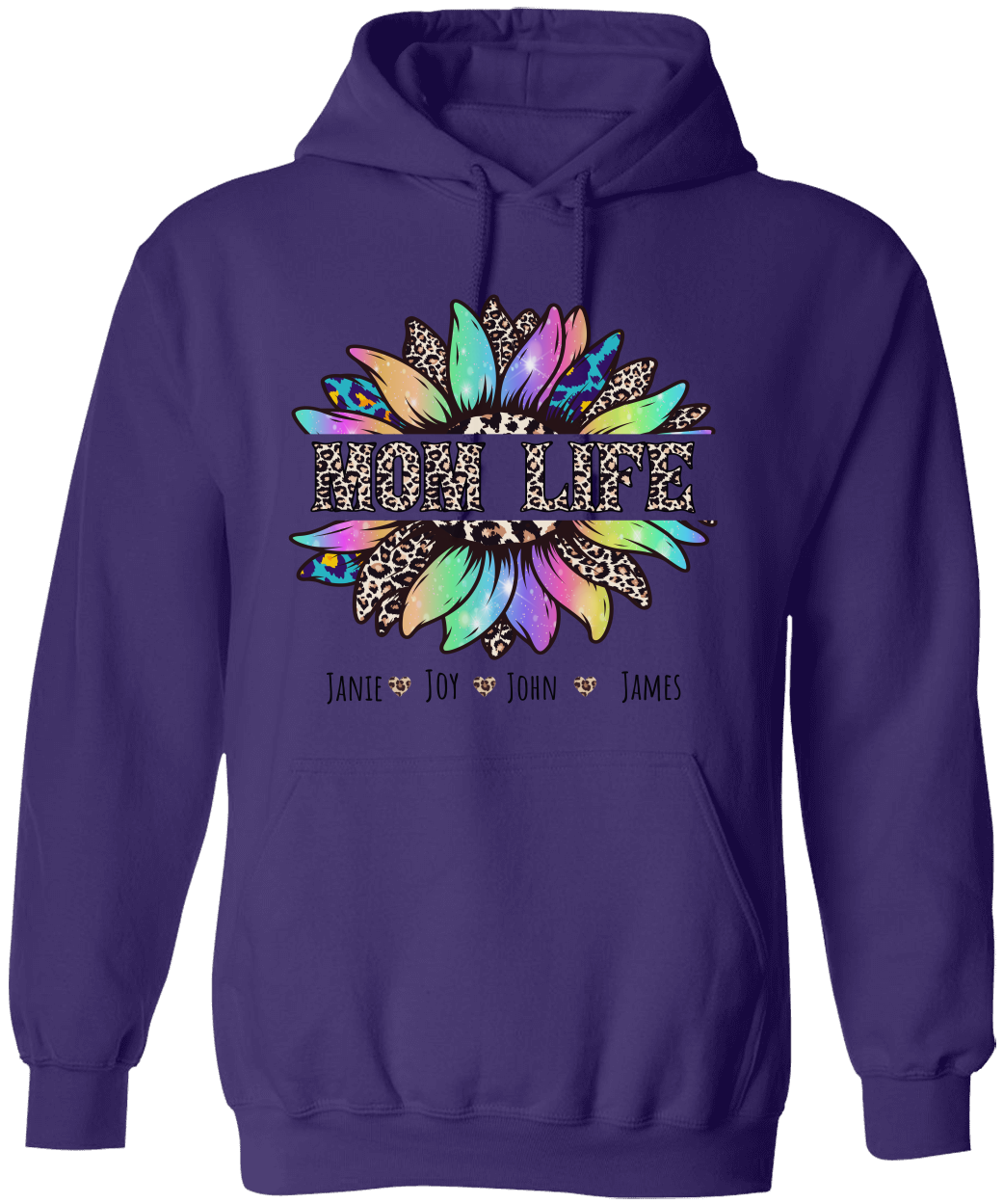 Personalized Mom Life Hoodie