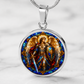 Archangel Michael Necklace or Keychain, Saint Michael Catholic Necklace, Protection Jewelry, Religious Keepsake Gift