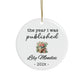 Personalized Author Plaque, The Year I Was Published, Custom Published Author Gift, New Writer Keepsake, Bestselling Book, Literary Gift