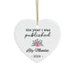Personalized Author Ornament, The Year I Was Published, Custom Published Author Gift, New Writer Christmas Ornament Keepsake, Bestselling