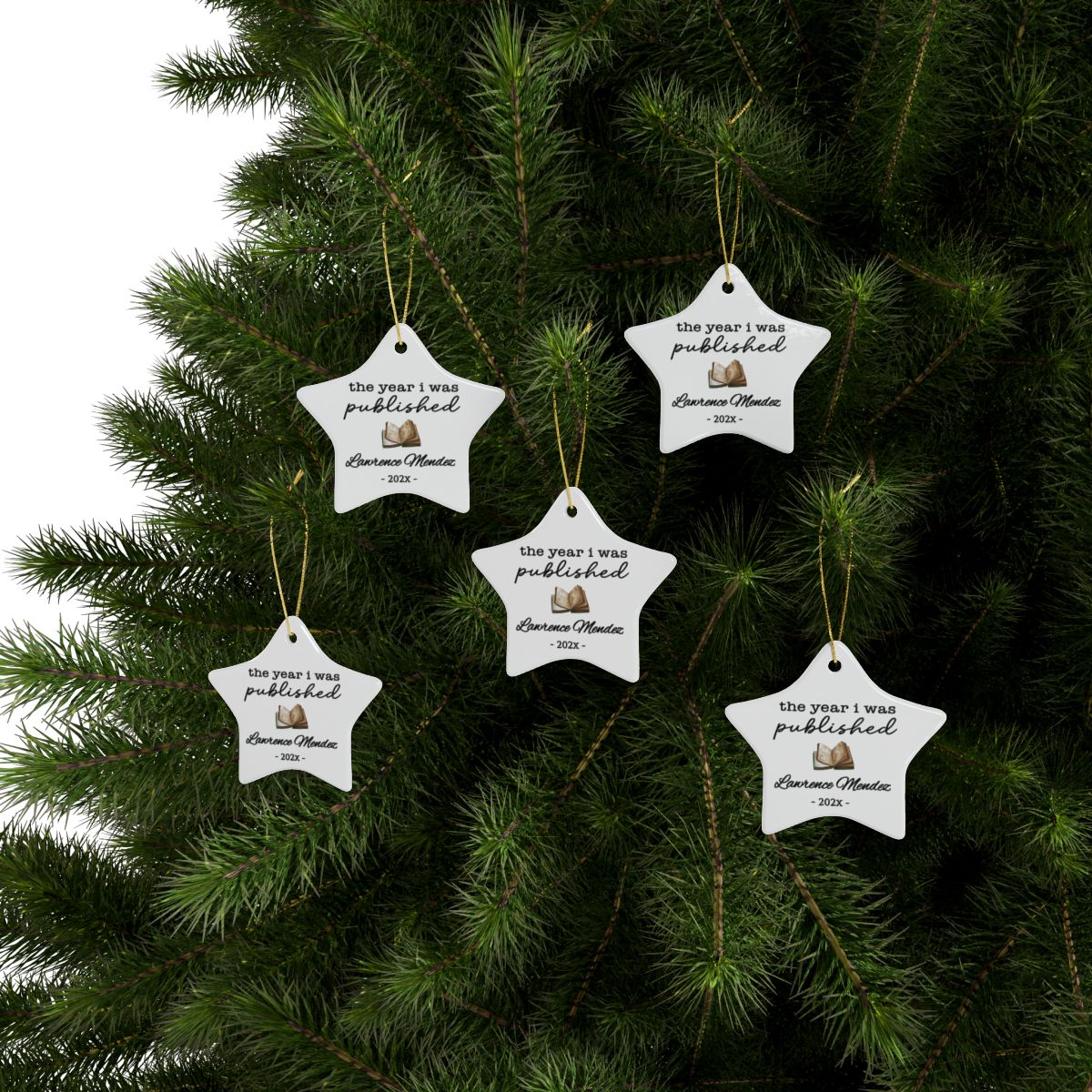 Personalized Author Ornament, The Year I Was Published, Custom Published Author Gift, New Writer Christmas Ornament Keepsake, Bestselling