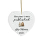 Personalized Author Plaque, The Year I Was Published, Custom Published Author Gift, New Writer Keepsake, Bestselling Book, Literary Gift