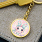 Crochet Bunny Necklace or Keychain, Cute Easter Bunny Jewelry, Pastel Rabbit Pendant for Teen Girl, Easter Basket Stuffer Gift