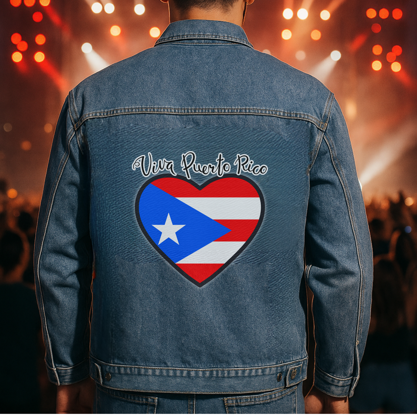 Unisex Viva Puerto Rico Jean Jacket