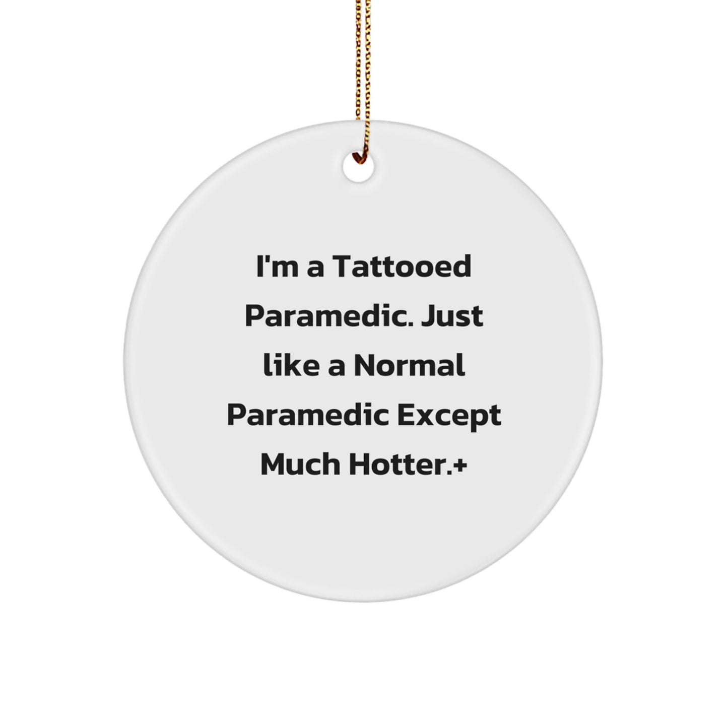 Funny Rescue Worker Gifts for Men - Rescue Worker Circle Ornament, Gifts from Family for Rescue Worker, Unique Christmas Unique Gifts for Rescue Worker Friends - Image 1