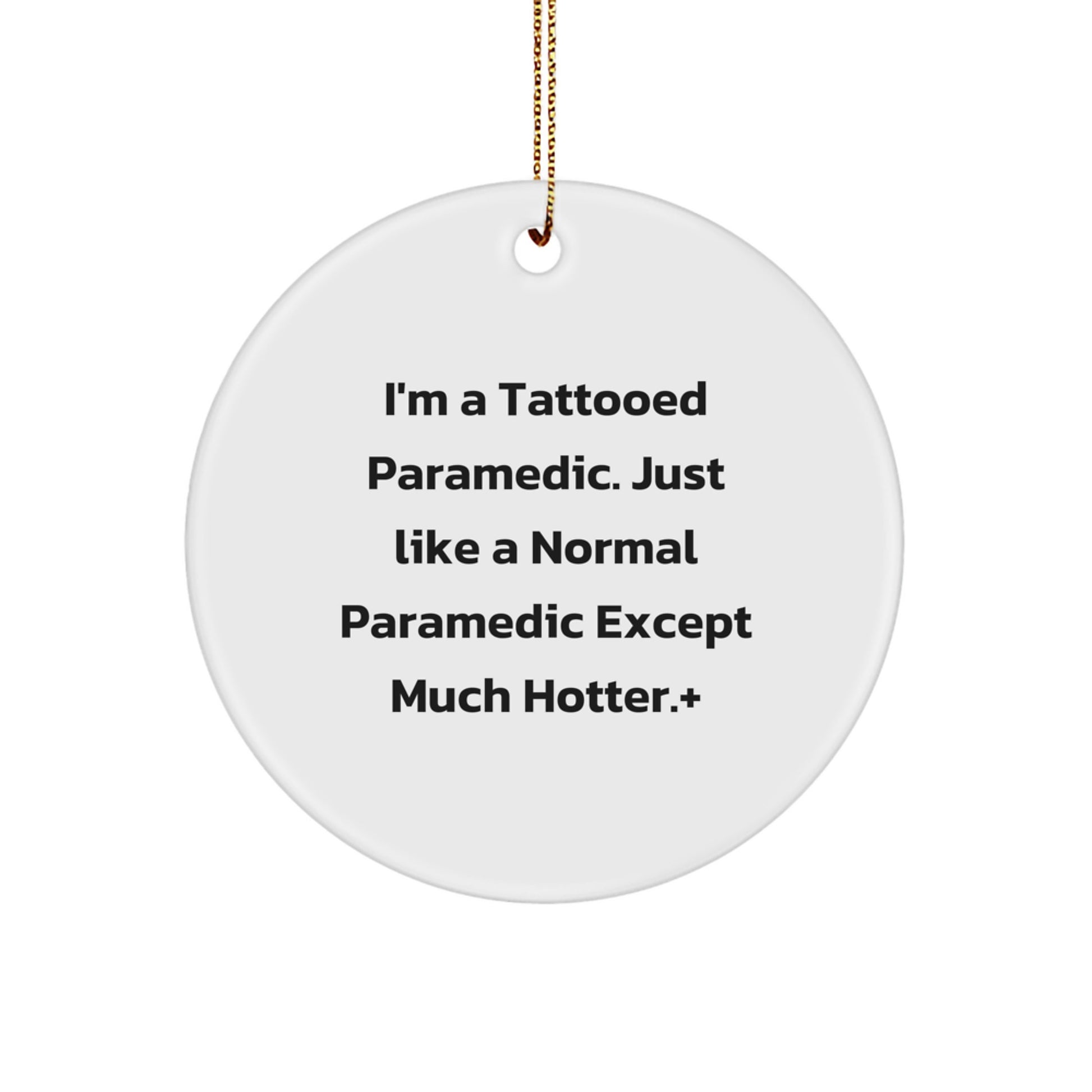 Funny Rescue Worker Gifts for Men - Rescue Worker Circle Ornament, Gifts from Family for Rescue Worker, Unique Christmas Unique Gifts for Rescue Worker Friends - Image 1