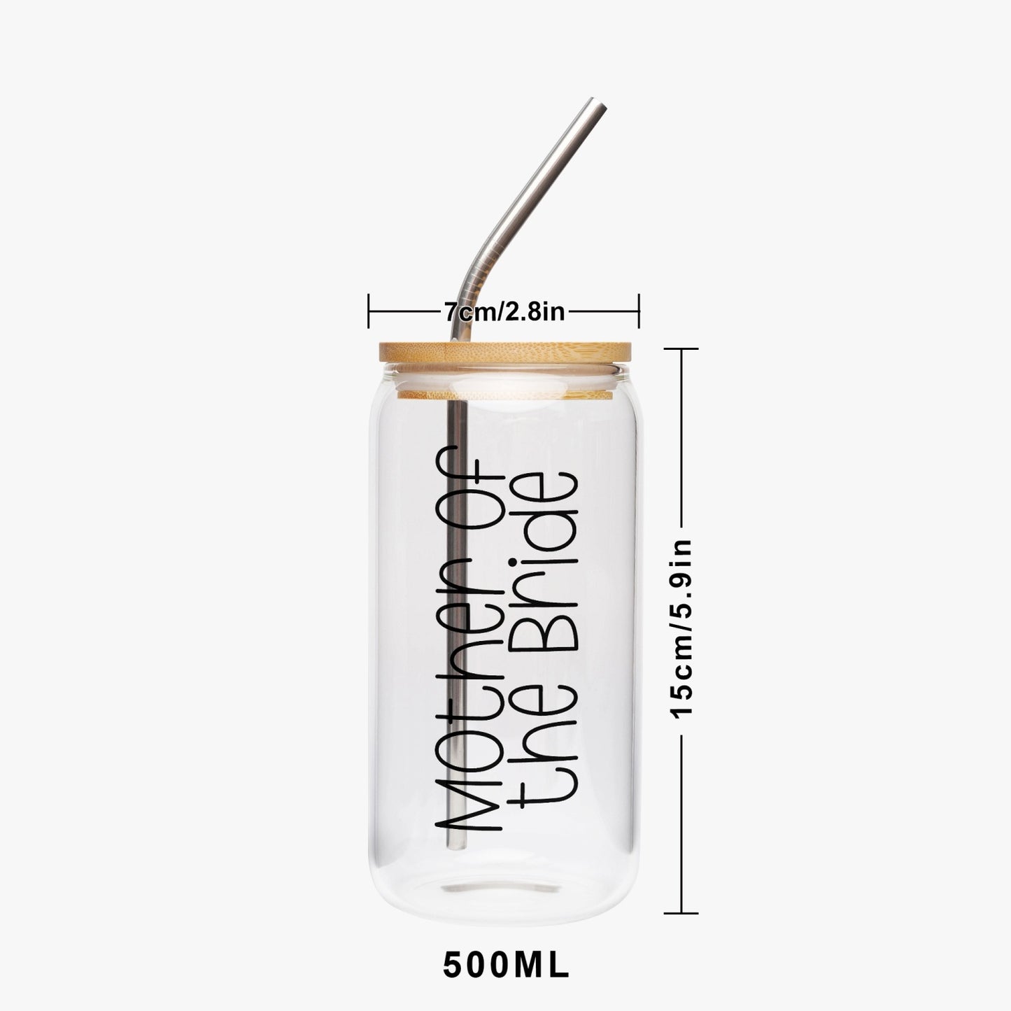 Mother of the Bride Tumbler with Bamboo Lid