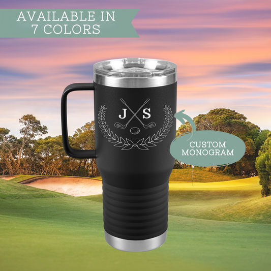Personalized Golf Tumbler - Gift for Dad, Husband, Grandpa 20 oz