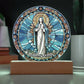 Personalized Virgin Mary Art Plaque