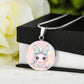 Crochet Bunny Necklace or Keychain, Cute Easter Bunny Jewelry, Pastel Rabbit Pendant for Teen Girl, Easter Basket Stuffer Gift