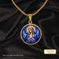 Virgin Mary Necklace or Keychain, Catholic Necklace, Blessed Mother Jewelry, Religious Keepsake Gift