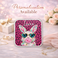Cute Bunny Necklace or Keychain, Pink Leopard Bunny Jewelry, Kawaii Rabbit Pendant for Teen Girl, Easter Basket Stuffer Gift
