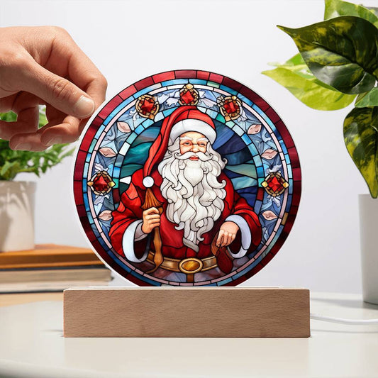 Vintage Santa Claus Acrylic Plaque