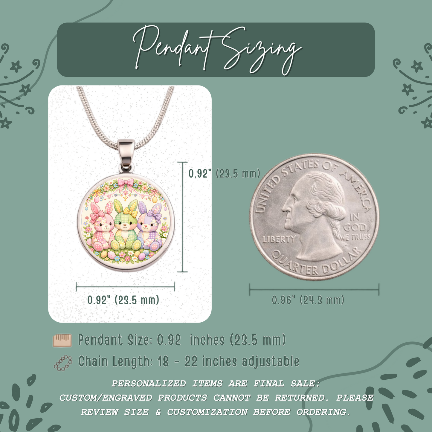 Easter Bunny Necklace or Keychain, Cute Bunny Trio Jewelry, Pastel Rabbit Pendant for Teen Girl, Easter Basket Stuffer Gift