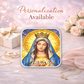 Immaculate Heart of Mary Necklace or Keychain, Catholic Marian Jewelry, Blessed Virgin Mary Pendant, Christian Faith Gift