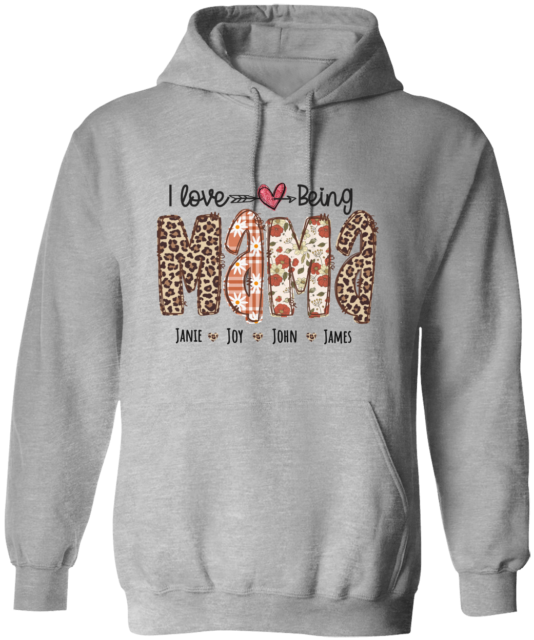 Personalized Love Mama Hoodie