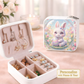 Cute Bunny Necklace or Keychain, Easter Bunny Jewelry, Pastel Rabbit Pendant for Teen Girl, Easter Basket Stuffer Gift