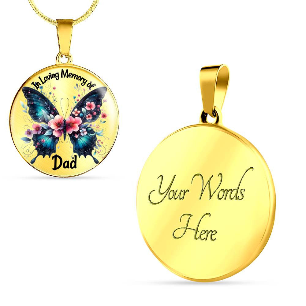 Personalized Loss of Father Necklace