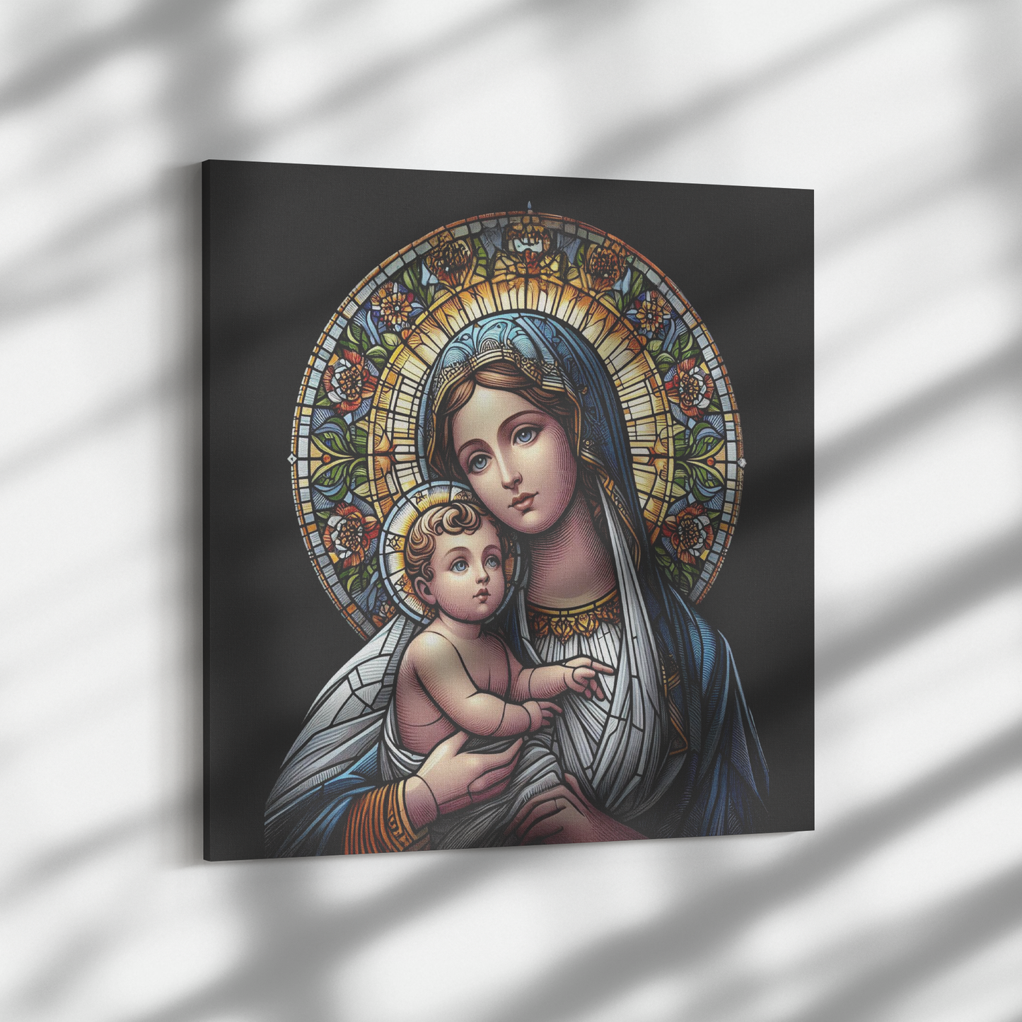 Virgin Mary Baby Jesus Canvas