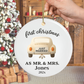 First Christmas Married Ornament, Just Married Car 2025, Our First Christmas Married Keepsake, Personalized Ornament