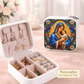 Mary and Baby Jesus Necklace or Keychain, Catholic Necklace, Virgin Mary Jewelry, Religious Keepsake Gift