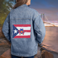 Custom Puerto Rico Flag Coqui Denim Jacket