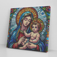 Virgin Mary and Baby Jesus Canvas Wall Art