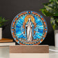 Personalized Virgin Mary Art Plaque