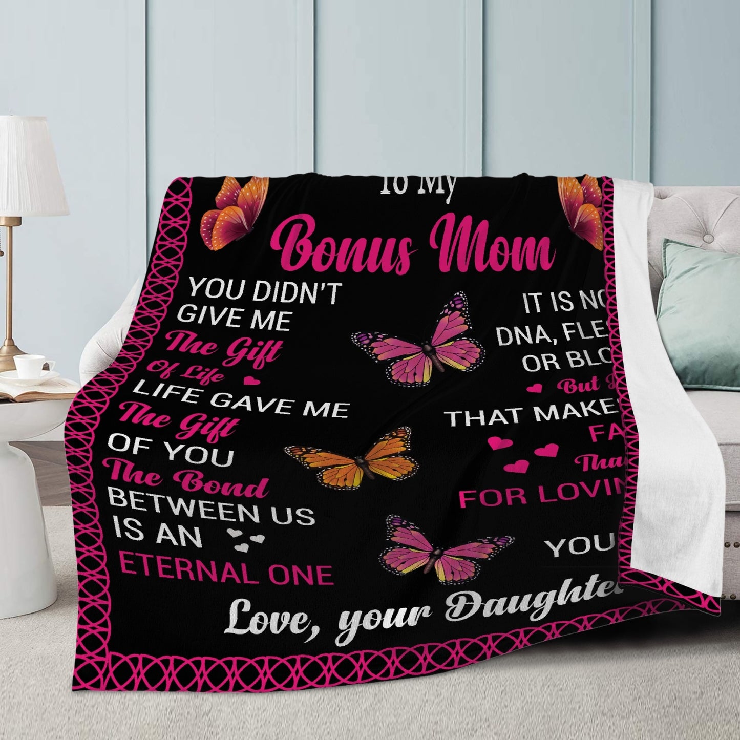 Bonus Mom Fleece Blanket