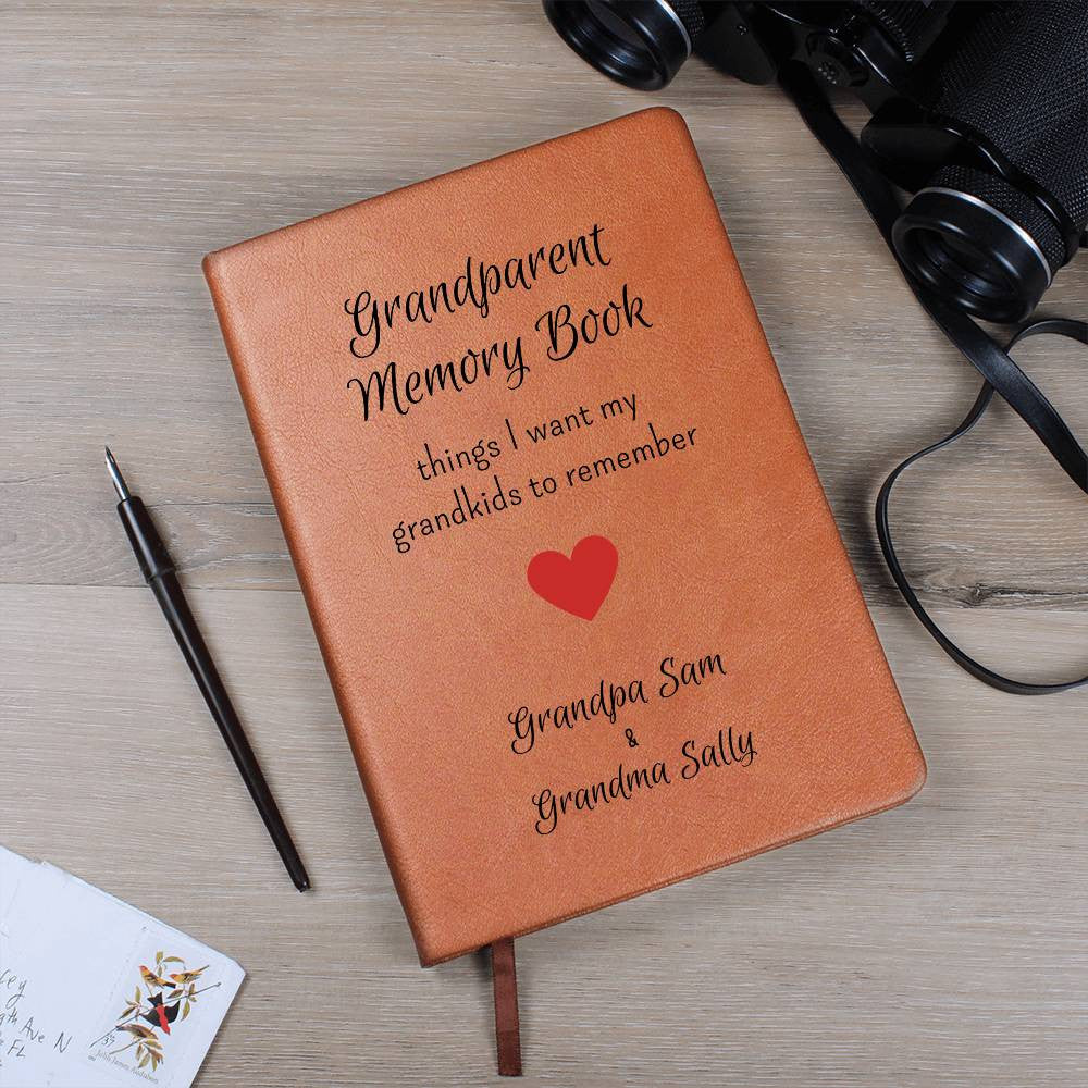 Personalized Grandparent Memory Book Journal