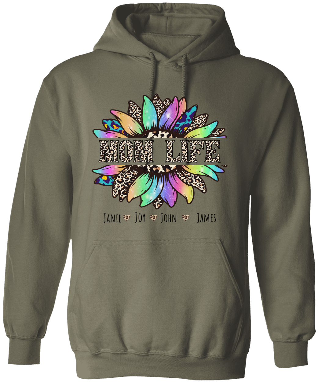 Personalized Mom Life Hoodie