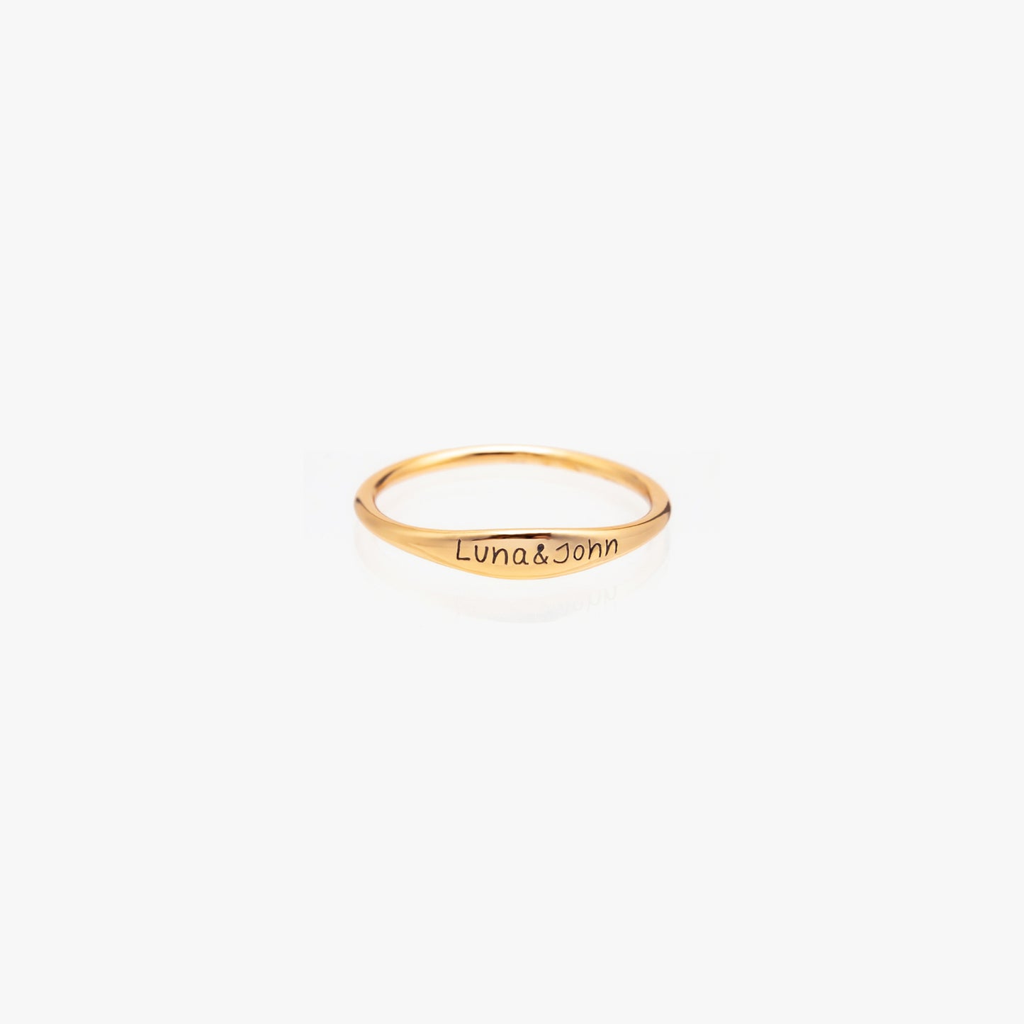 Personalized Couples Name Ring