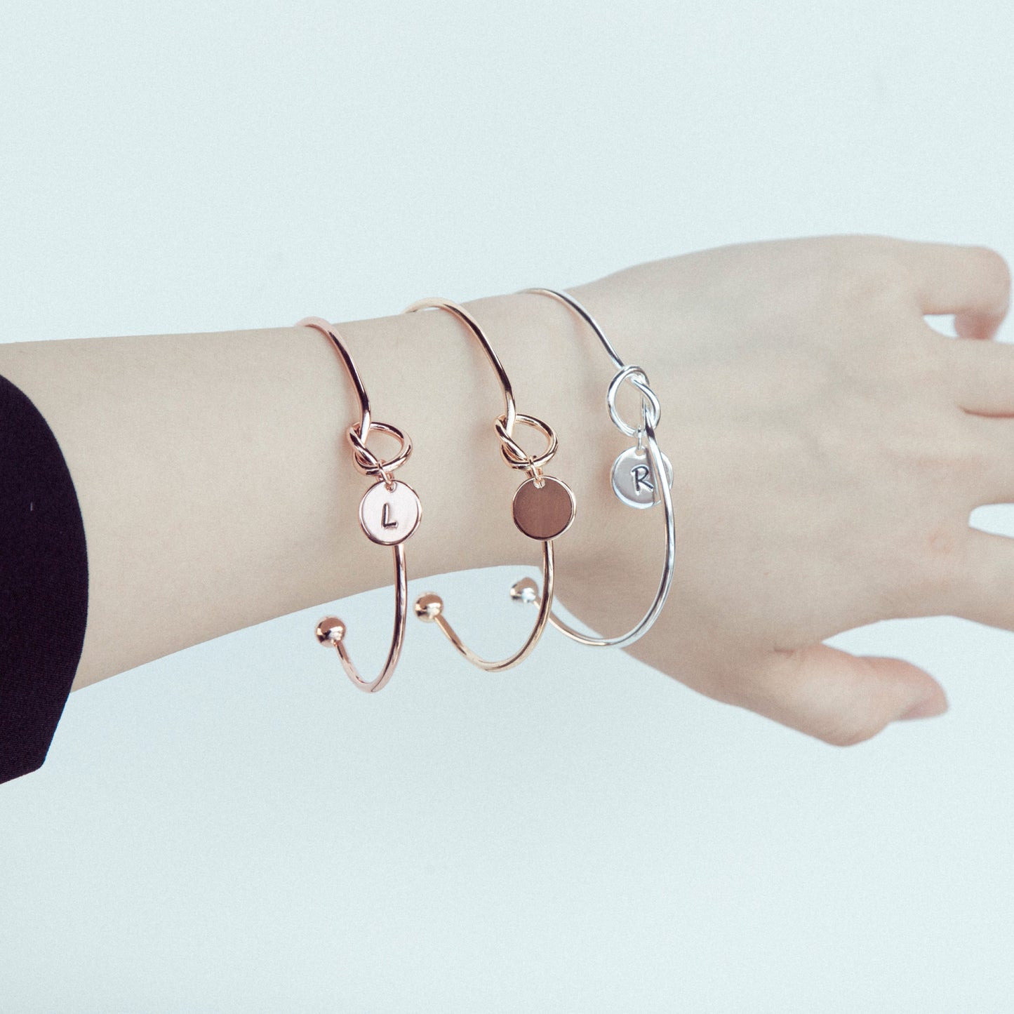 Initial Charm Bangle