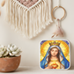 Immaculate Heart of Mary Necklace or Keychain, Catholic Marian Jewelry, Blessed Virgin Mary Pendant, Christian Faith Gift