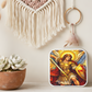 Archangel Michael Necklace or Keychain, Saint Michael Protection Jewelry, Catholic Warrior Angel Pendant Gift
