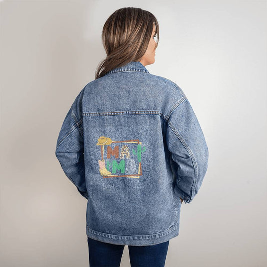 Custom Country Mama Denim Jacket