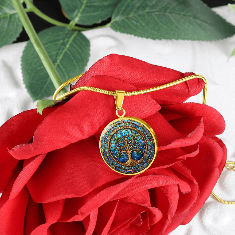 Stained Glass Tree of Life Necklace and Bracelet