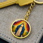 Our Lady of Grace Necklace or Keychain, Blessed Virgin Mary Catholic Jewelry, Marian Faith Pendant Gift